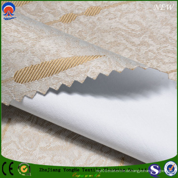 Jacquard Polyester Fr Coated Flocking Shading Vorhang Stoff mit Stern und Regen Muster